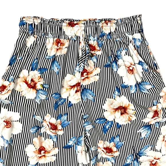 Joe B Vibrant Floral and Stripe Wide Leg Pants - Picture 2 of 9